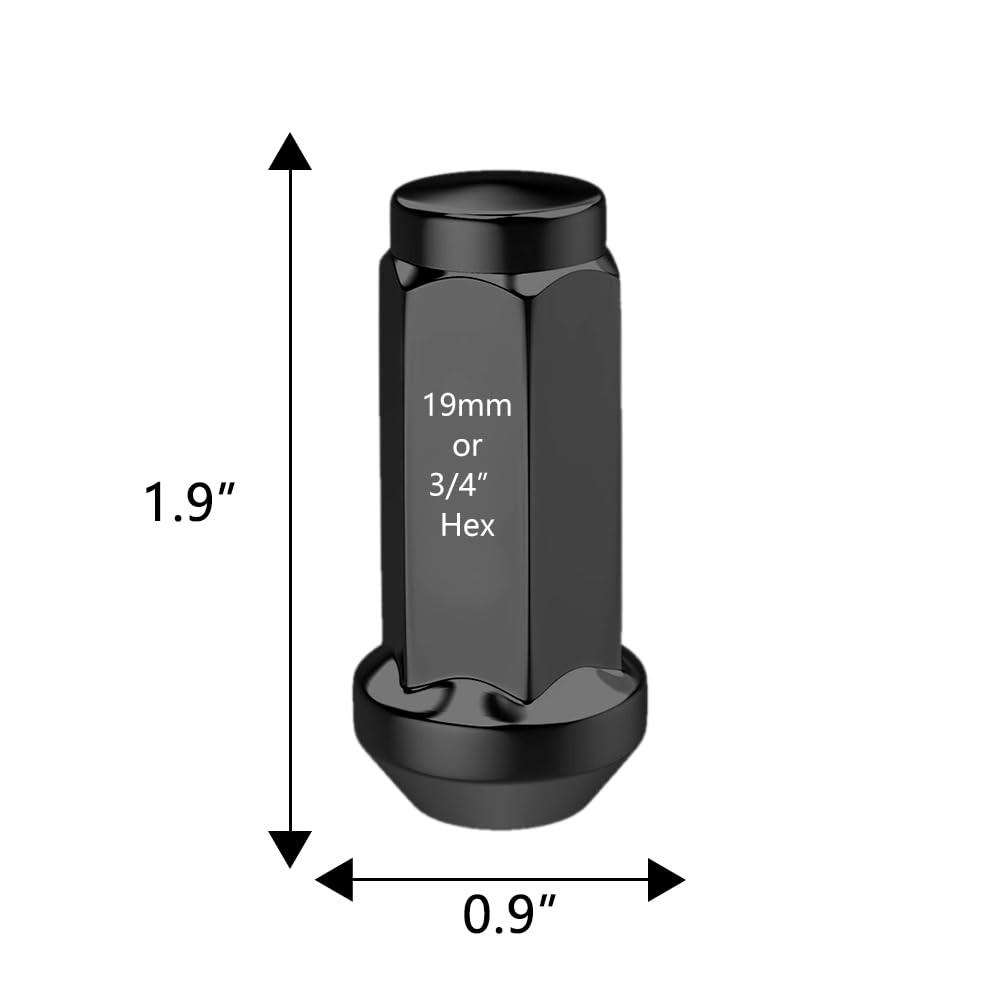 9/16 ACORN BULGE XL BLACK KITS (1.90") 32 PK