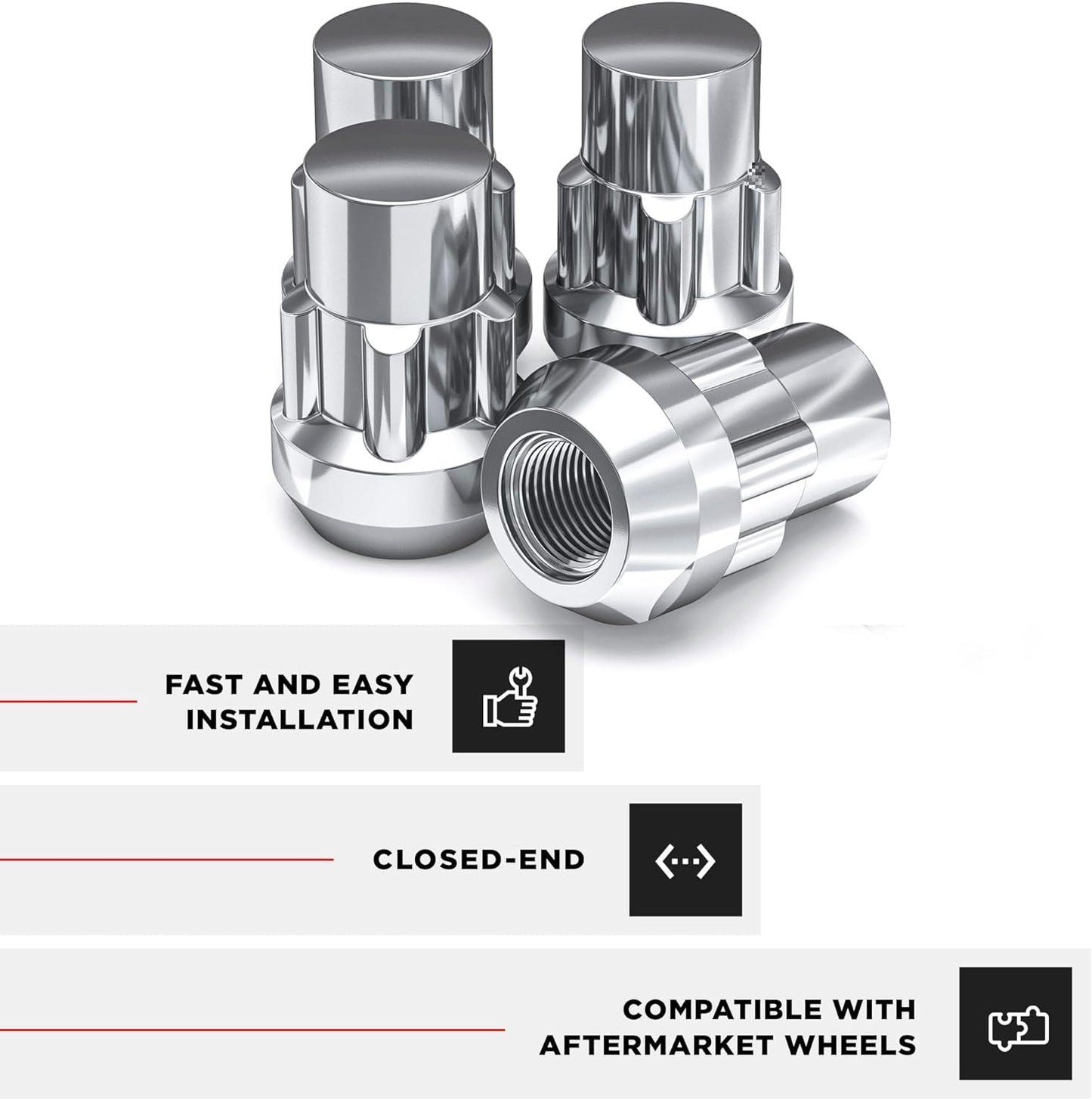 1/2 ACORN BULGE LOCKS 4 PK   LOCKS