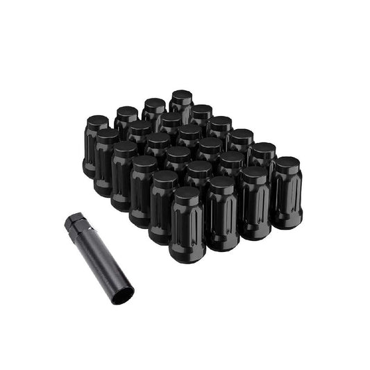 12X1.25 SPLINE KIT BLACK 3/4 HEX 24 PK