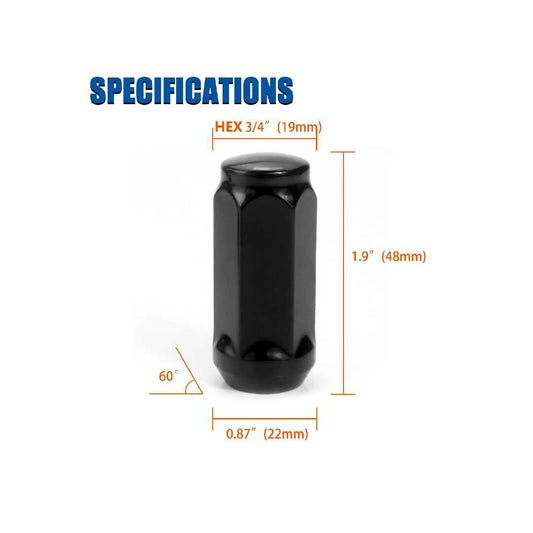 14X1.5 SPLINE LUG NUT KITS 3/4 HEX 24 PK