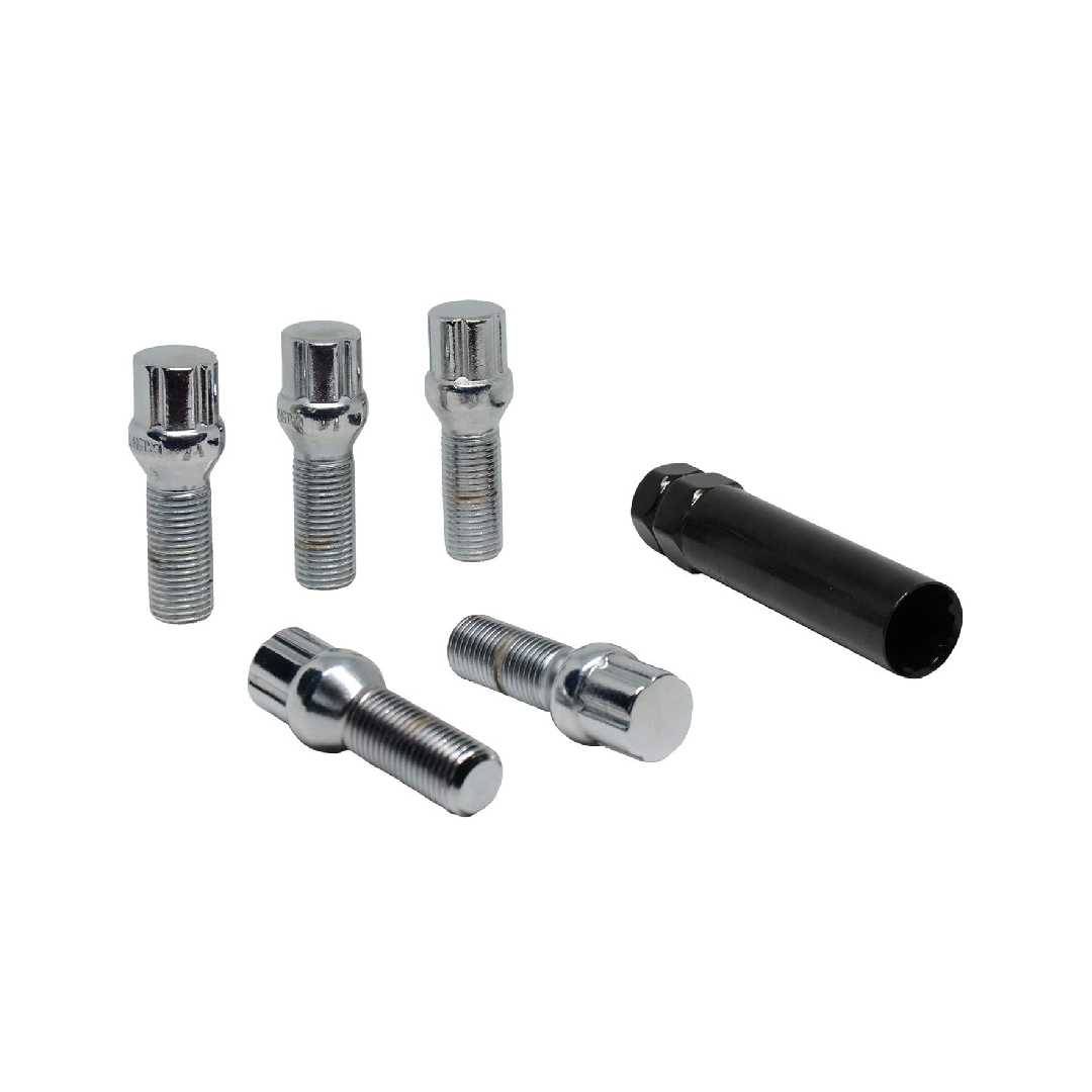 12X1.25 SPLINE LUG BOLT BLACK KITS 27MM 20 PK