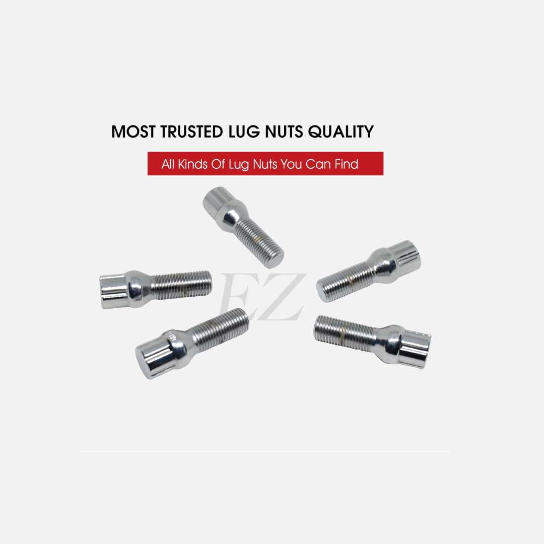 12X1.25 SPLINE LUG BOLT BLACK KITS 27MM 20 PK