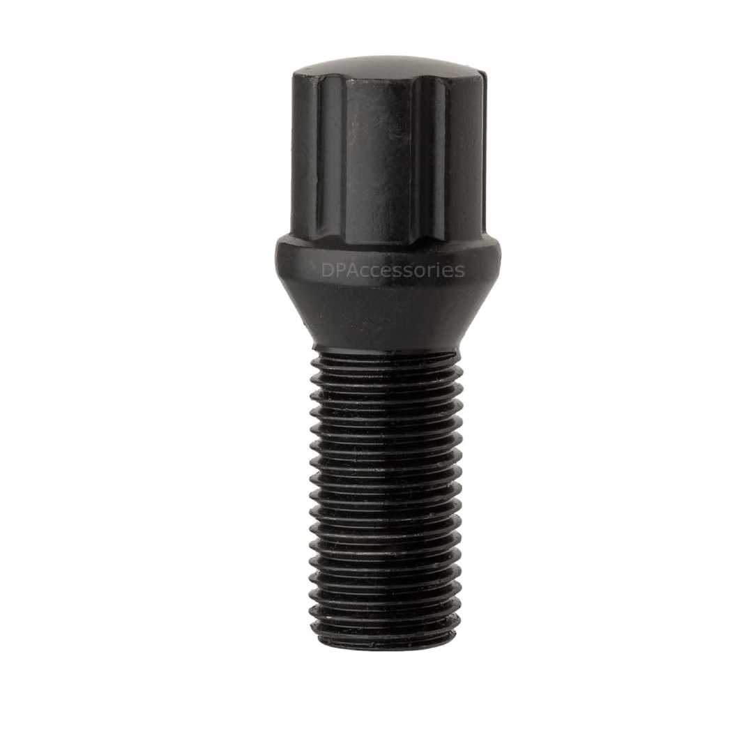 14X1.5 SPLINE LUG BOLT BLACK KITS 27MM 20 PK