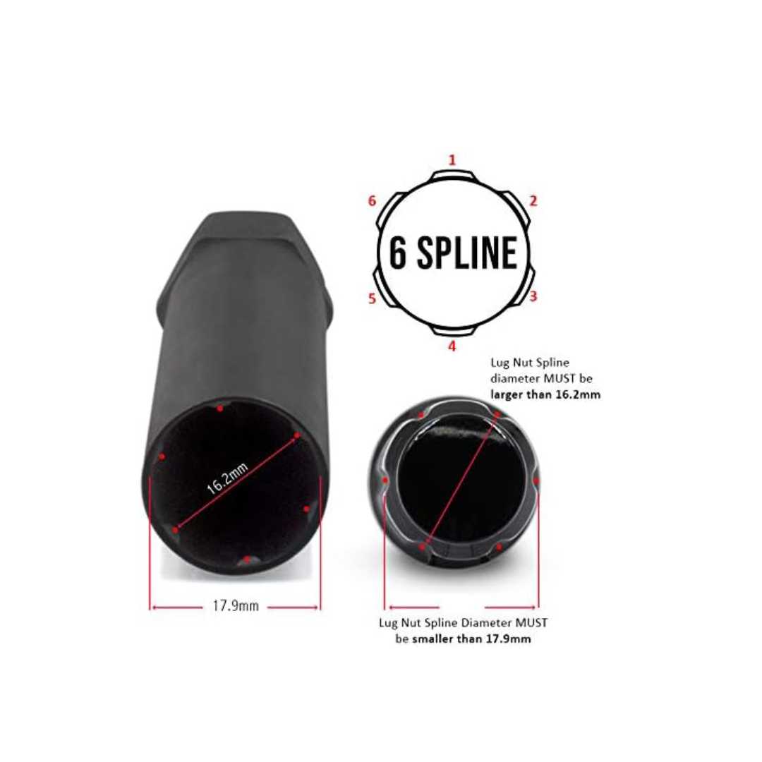 1/2 ACORN BULGE KITS BLACK (1.42") 20 PK