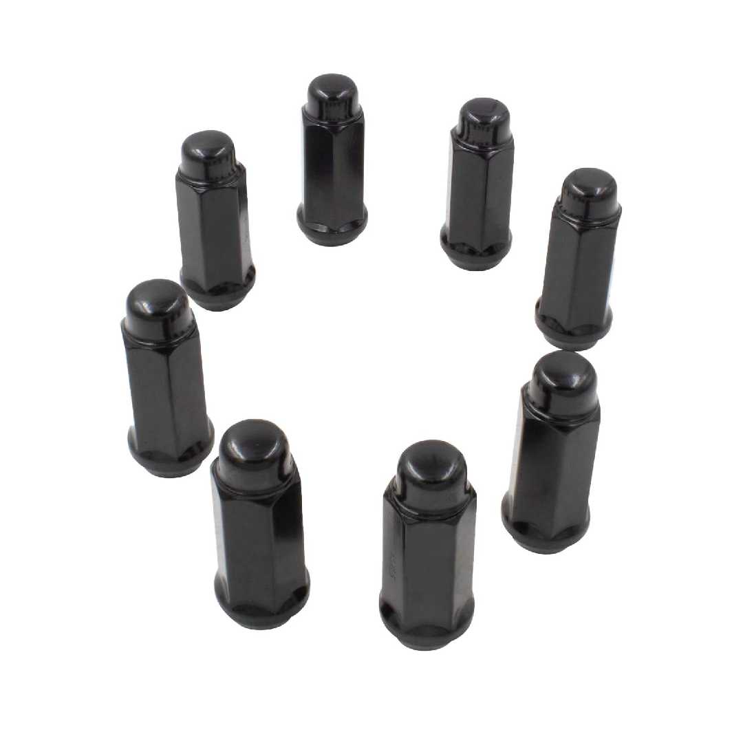 14X1.5 ACORN BULGE KITS BLACK (1.42") 24 PK