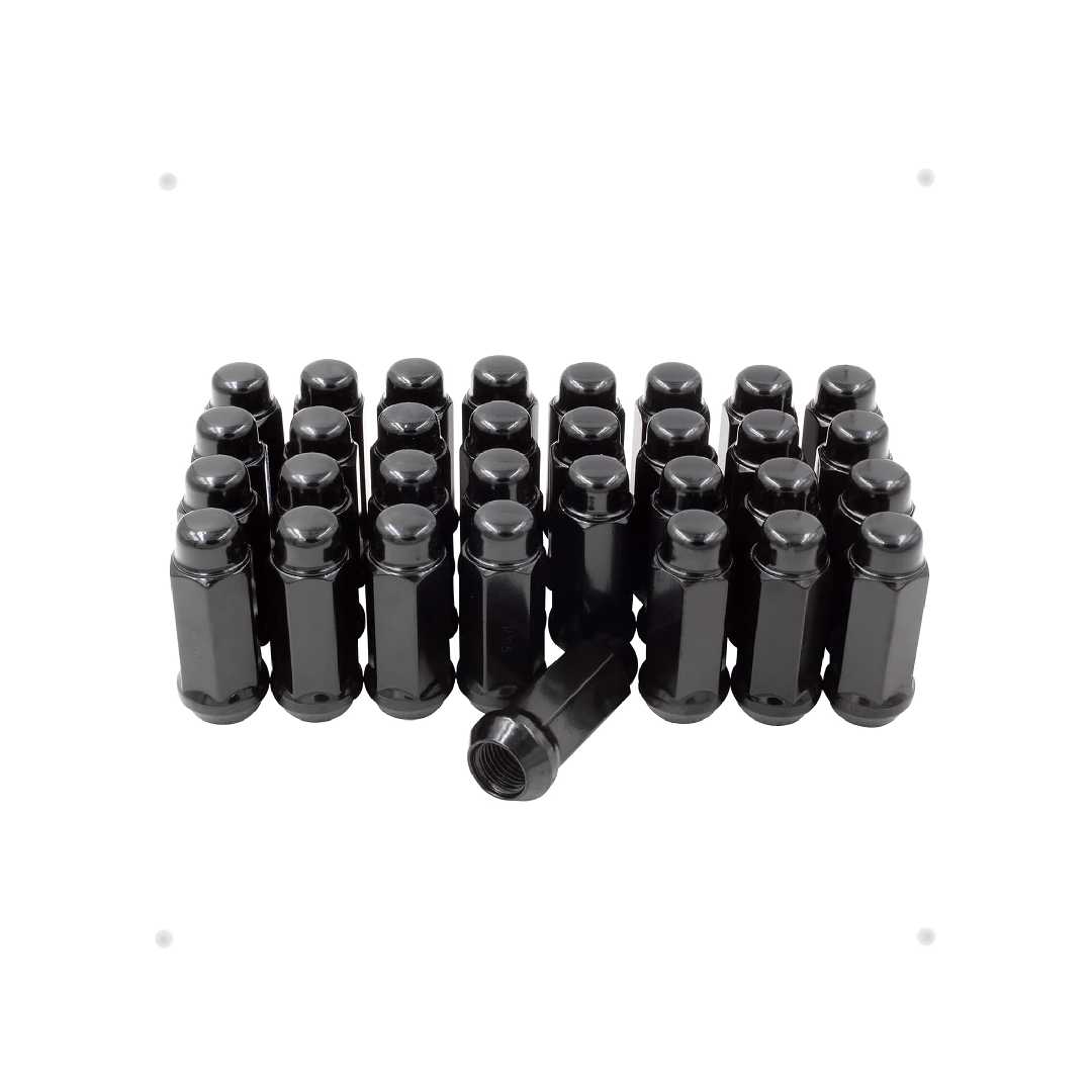 14X1.5 ACORN BULGE XL BLACK KITS (1.90") 32 PK