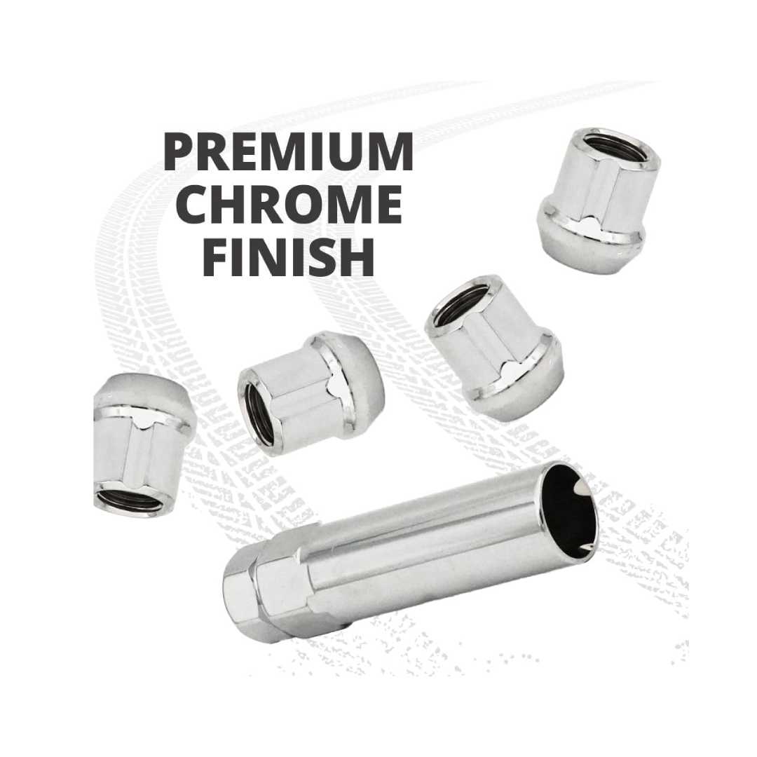 12X1.5 OPEN ACORN LOCKS 4 PACK   LOCKS