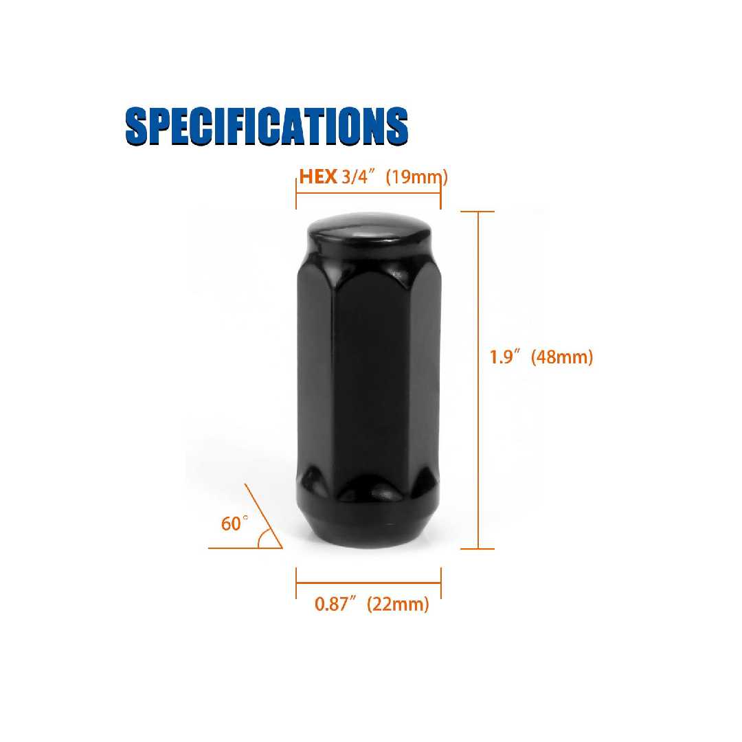 14X1.5 SPLINE LUG NUT KITS 3/4 HEX 24 PK