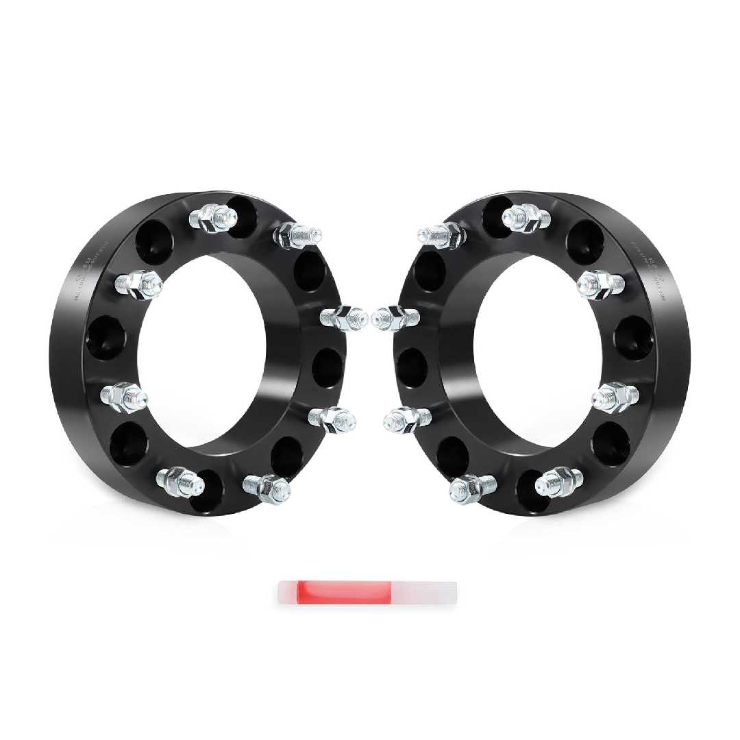 thumbnail image 2 of 2pc Wheel Adapters 5x5.5 To 6x5.5 - 2" Thick 108mm Bore 1/2-20 Studs - BWA Billet Aluminum 2 of 5