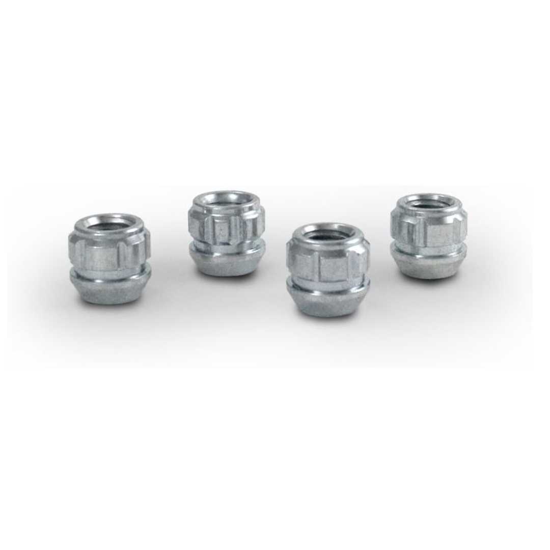 12X1.25 OPEN ACORN LOCKS 4 PACK   LOCKS